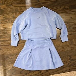 Zara Soft Blue Matching set with top and skort